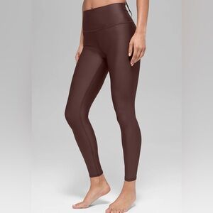 Alo 7/8 High-Waist Airlift Legging Brownstone Small